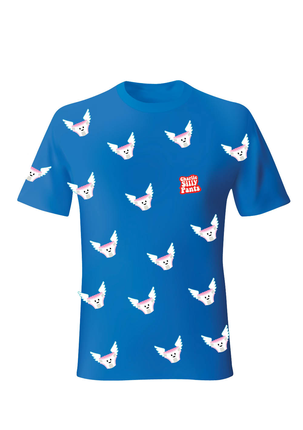 T-Shirt Flying Nappy Pattern